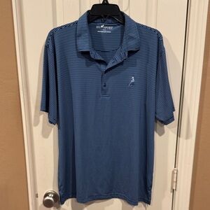 HL Sport Men’s Blue Striped Polo. Sz Medium